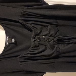 Hot Topic Goth Lace-Up Black Dress 2x 18w 20w 22w